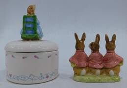 VNTG Beswick Beatrix Potter Figurine & Jar W/ Lid alternative image