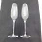 TIFFANY & Co. (2) Two Crystal Long Stem Champagne Flutes Glasses Stemware with COA image number 3