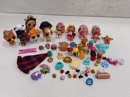 Bundle of Assorted Mixed Mini Dolls, Pets & Accessories