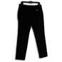 NWT Womens Black Flat Front Slash Pocket Straight Leg Dress Pants Size 6 image number 2