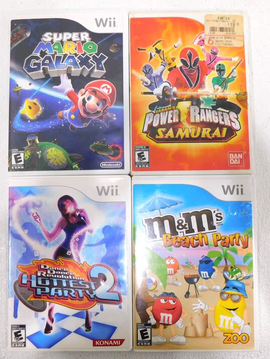Nintendo Wii With 4 Game Power Rangers Samarai image number 2