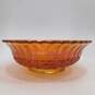 VTG Marigold Iridescent Carnival Glass Windmill Double Dutch Bowl w/ Dish & Bowl image number 6