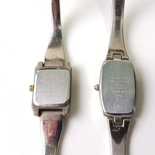 Pair of Silver Tone Anne Klein Women's Wristwatches image number 3