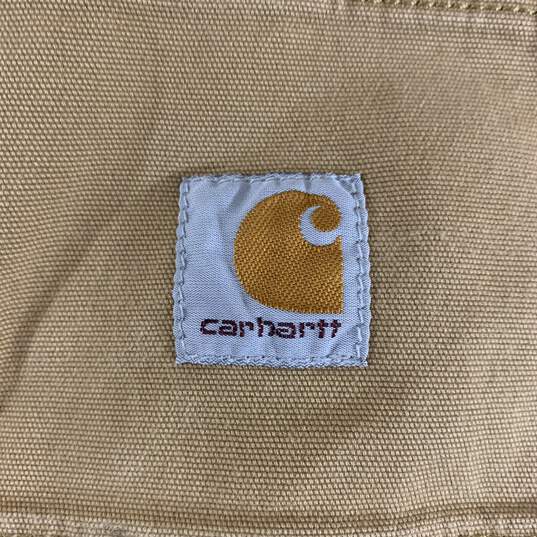 Men's Tan Carhartt Relaxed Fit Canvas Shorts, Sz. 36x11 image number 3