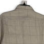 NWT Womens Tan Check Spread Collar Long Sleeve Button-Up Shirt Size M image number 4