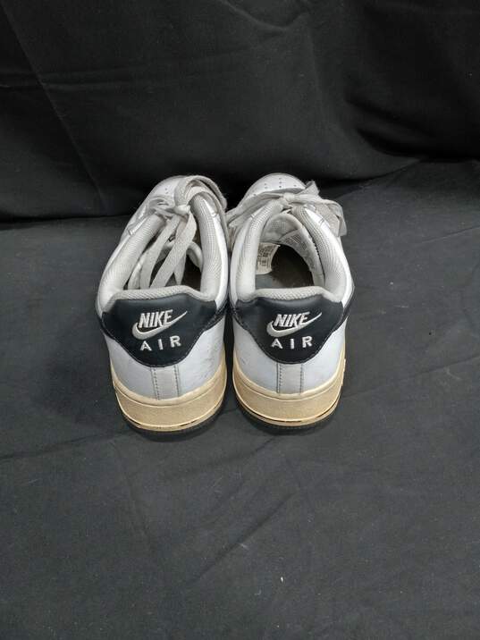 Nike Air Force 1 Low White/Black Men's Sneakers Size 9 image number 3