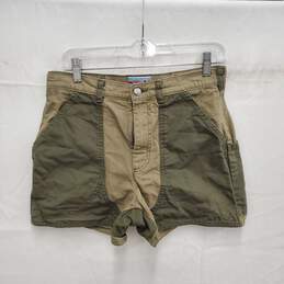 Patagonia WM's Regenerative Organic Cotton Two Tone Green Shorts Size 6