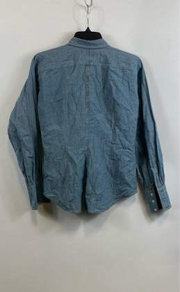 Lauren Ralph Lauren Womens Blue Denim Layered Long Sleeve Button-Up Shirt Sz PS alternative image