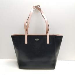 Kate Spade Leather Tote Bag Black, Pink