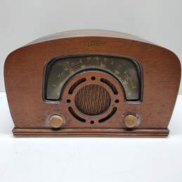 Vintage Zenith Model 6D2620 Wood Panel Radio For Parts/Repair