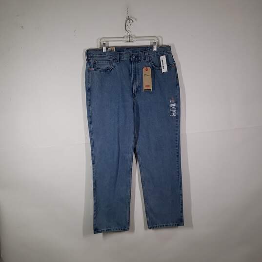 NWT Mens 550 Relaxed Fit 5 Pocket Design Denim Tapered Leg Jeans Size 38X32 image number 1