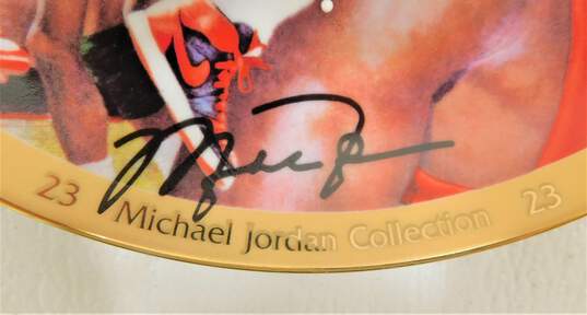 Michael Jordan "Rookie Year" Bradford Exchange Plate w/ COA image number 3