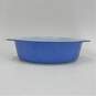 Vintage Pyrex New Holland Blue 2.5 Qt. Oval Casserole Dish No Lid image number 2