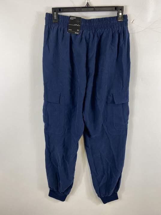 INC Women Navy Blue Utility Jogger M NWT image number 2