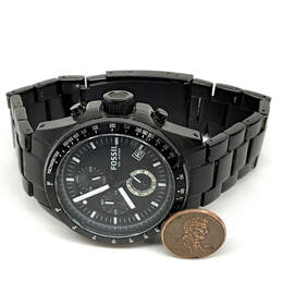Designer Fossil Decker CH2601 Black Stainless Steel Round Analog Wristwatch alternative image