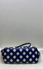 Kate Spade Blue/White Harmony Gingham Checkered Tote Bag image number 3