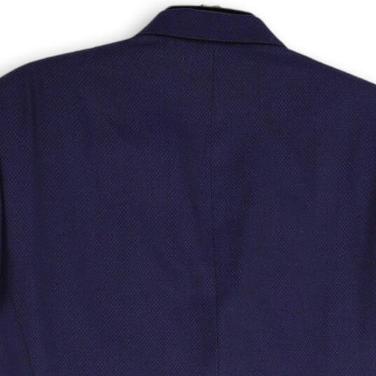 NWT Mens Blue Notch Lapel Long Sleeve Flap Pocket Two Button Blazer Sz 38R image number 4