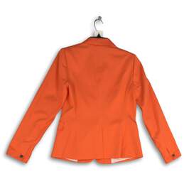 NWT Banana Republic Womens Orange Notch Lapel Long Sleeve Two Button Blazer Sz 6 alternative image