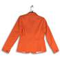 NWT Banana Republic Womens Orange Notch Lapel Long Sleeve Two Button Blazer Sz 6 image number 2