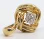 Elegant 10k Yellow Gold Diamond Accent Love Knot Pendant 1.8g image number 3