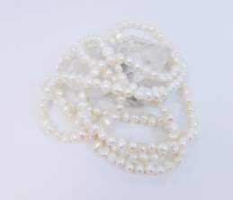 Pearl, Carnelian & Onyx Beaded Necklaces alternative image