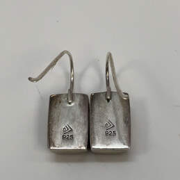 Designer Silpada 925 Sterling Silver Rectangular Fish Hook Drop Earrings alternative image