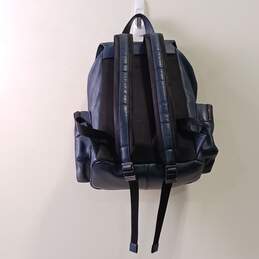 Blue Leather Backpack alternative image