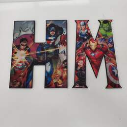 Pair of Marvel Collectable Wall Decors 5x10 & 8x10