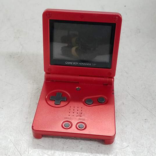 Buy the Nintendo Gameboy Advance GBA SP AGS-001 Red Handheld