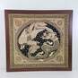 Chinese Embroidery / Dragon Phoenix Asian Tapestry Framed image number 1