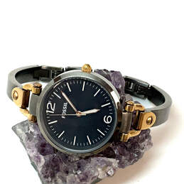 Designer Fossil ES3111 Stainless Steel Black Round Dial Analog Wristwatch