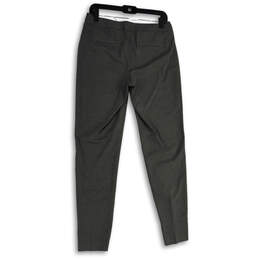 NWT Womens Gray Slash Pockets Flat Front Skinny Leg Dress Pants Size 6 alternative image