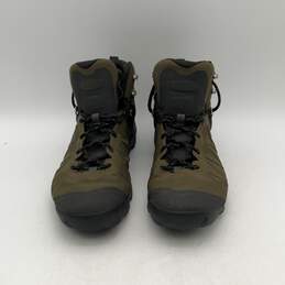 Keen Mens Venture Mid Green Black Waterproof Lace-Up Hiking Boots Size 13