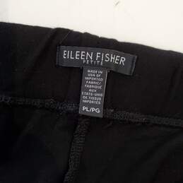 Eileen Fisher Black Nylon Blend Stretch Pants Women's Petite Size PL alternative image