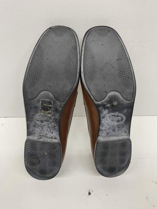 Prada Brown Loafer Casual Shoe Men 6 image number 5