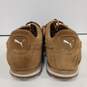 Mens  Brown Suede Lace Up Low Top Sneaker Shoes Size 12 image number 4