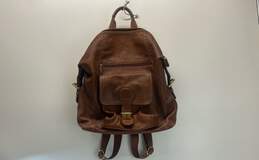 Coach Leather Travel Backpack Brown