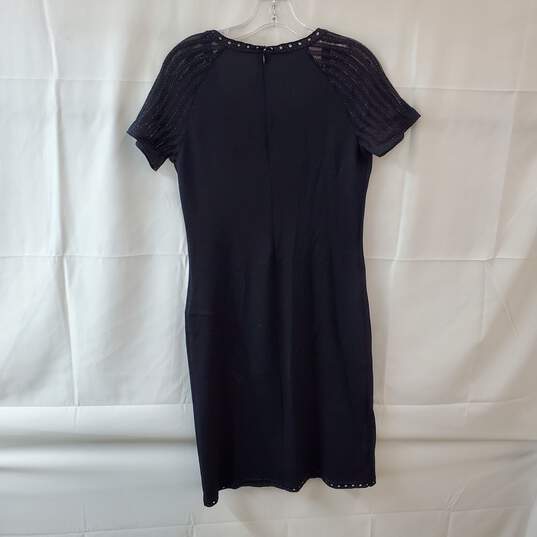 Black Short Sleeve Evening Dress Size 4 image number 2