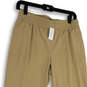 NWT Womens Tan Elastic Waist Pockets Pull-On Activewear Jogger Pants Sz XS image number 3