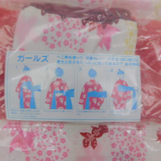Girls Japanese Heko Obi Kimono New In Original Packaging image number 4