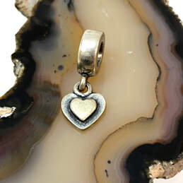 Designer Pandora 925 ALE Sterling Silver Heart Beaded Dangle Charm