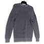Womens Gray Crew Neck Long Sleeve Tight-Knit Pullover Sweater Size XL image number 2
