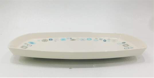 Vintage  Franciscan Del Mar 60's MCM  13in Rectangular Serving Platter Ceramic USA image number 3