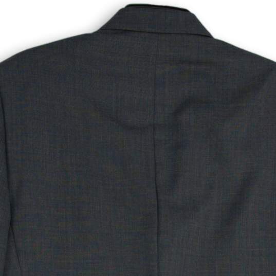 NWT Kenneth Cole New York Mens Gray Notch Lapel Two Button Blazer Size 40R image number 4