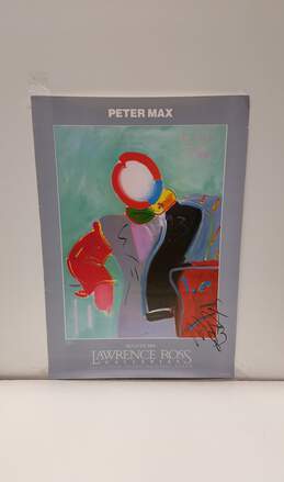 Signed Peter Max 'Dega Man III'  21 x 30 Poster