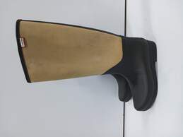 Women's Brown & Tan Rain Boots Size 6M 7F