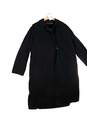 Women's Black Long Sleeve Collared Lined Trench Coat Size 10 image number 1