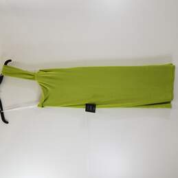 Lulu's Women Lime Green One Shoulder Maxi Dress S NWT alternative image