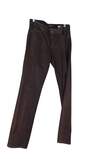 Womens Brown Premium Denim Dark Wash Pockets Straight Jeans Size 6 image number 1