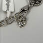 Designer Brighton Silver-Tone Lobster Heart Shape Fashion Charm Bracelet image number 3
